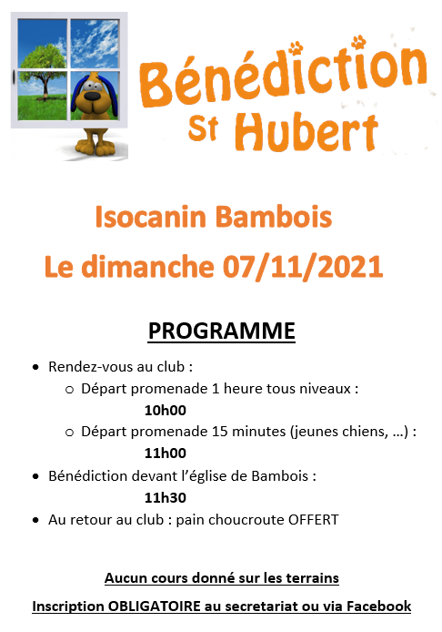 Affiche saint hubert 2021